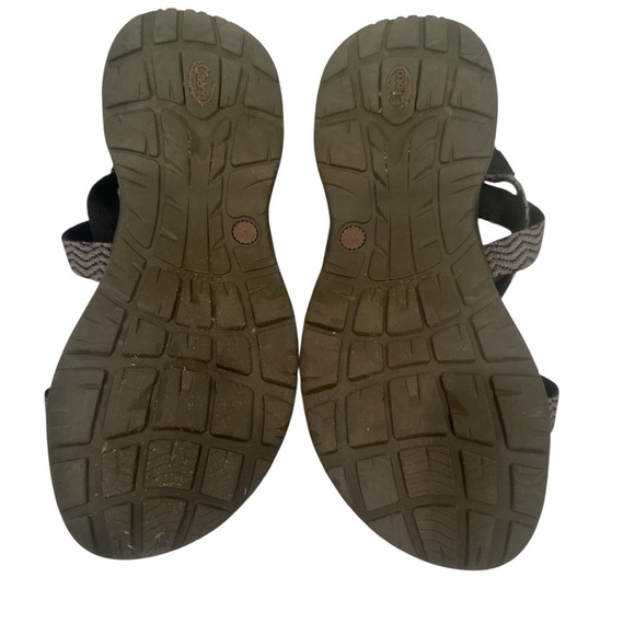 Chaco Black and Gray Sport Sandals with Adjustable Straps Outdoor Comfort Sz 6M - Picture 2 of 7